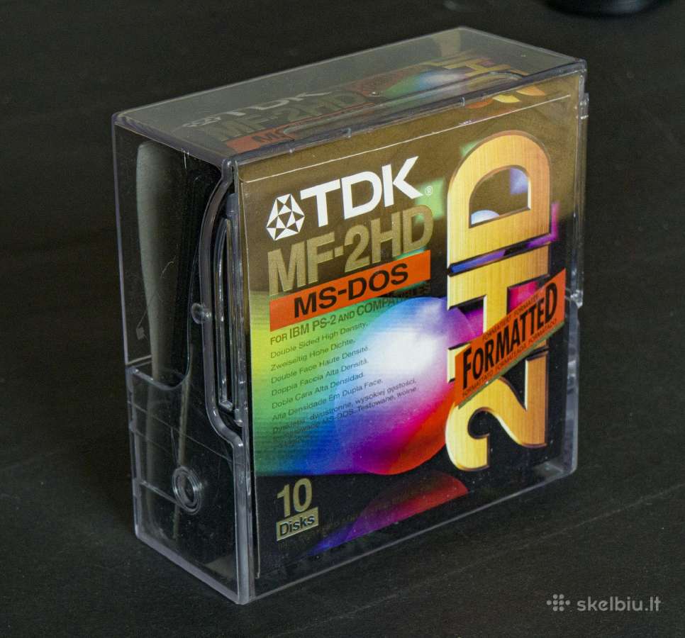 Nauji, nenaudoti Tdk floppy 3,5" Mf-2hd - nuotraukos Nr. 2
