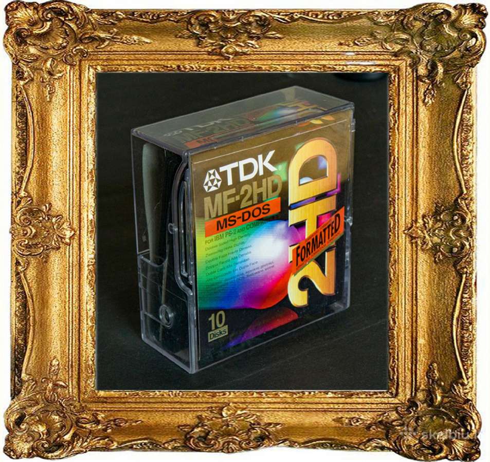 Nauji, nenaudoti Tdk floppy 3,5" Mf-2hd