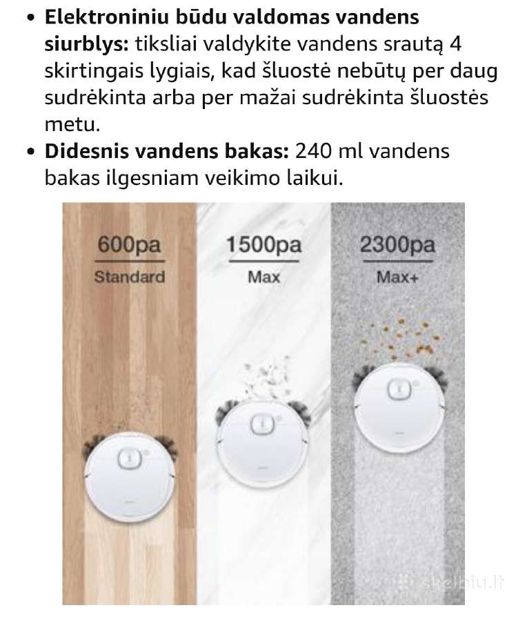 Ecovacs deebot N8 dulkių siurblys robotas - nuotraukos Nr. 4
