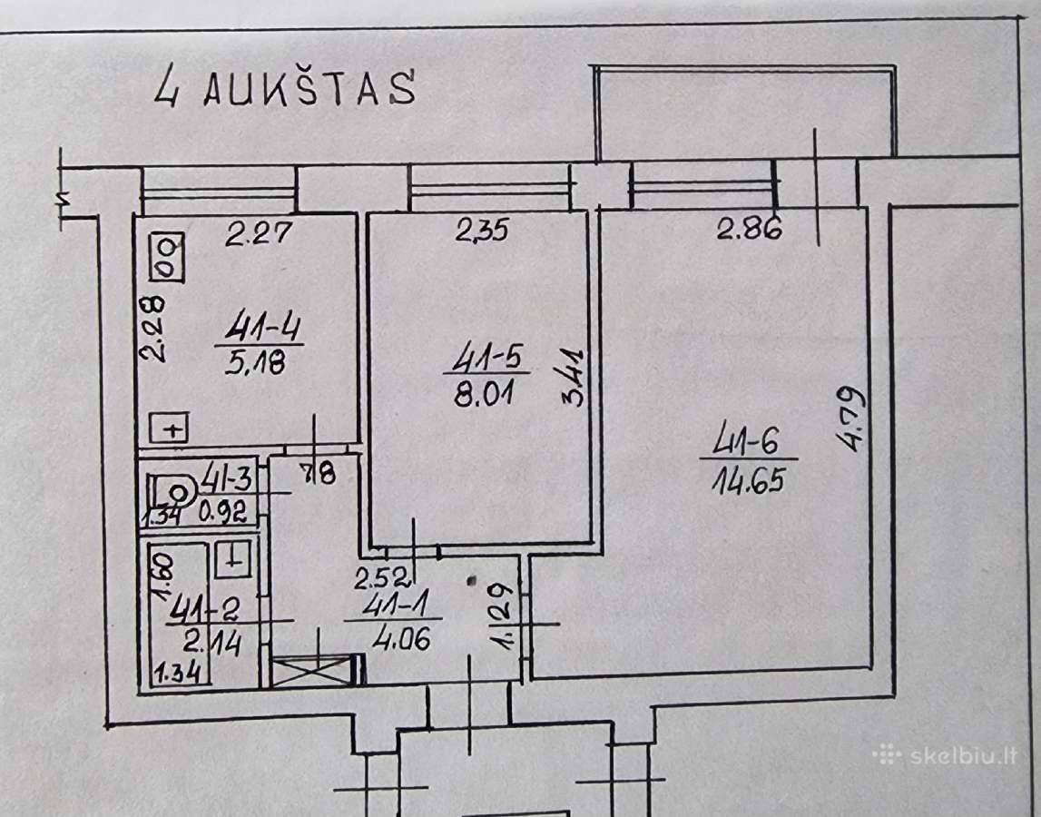 Išnuomuoju mažą 2jų kambarių butą centre