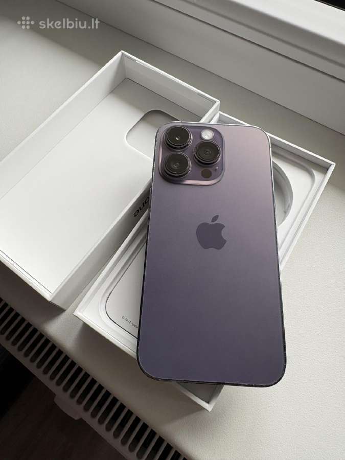 Parduodu 14 iPhone Pro Deep purple 128gb
