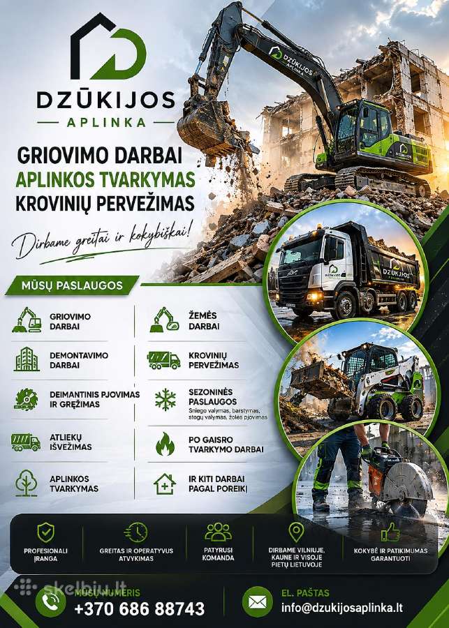 Griovimo darbai - aplinkos tvarkymas - nuotraukos Nr. 13
