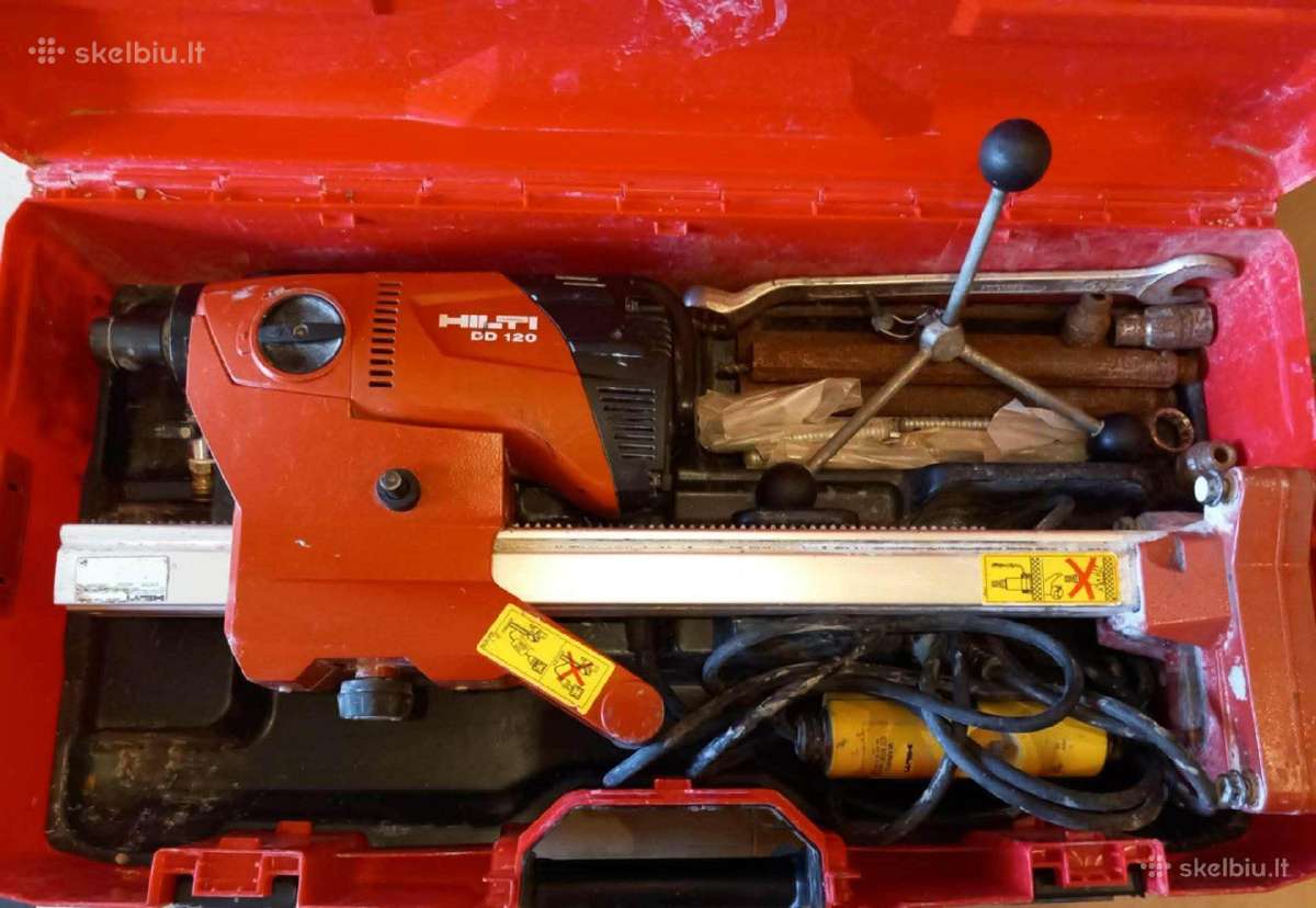 Hilti Dd 120 deimantinis greztuvas pilnas komplekt