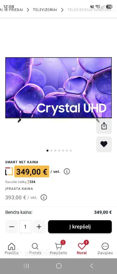 Samsung Televizorius