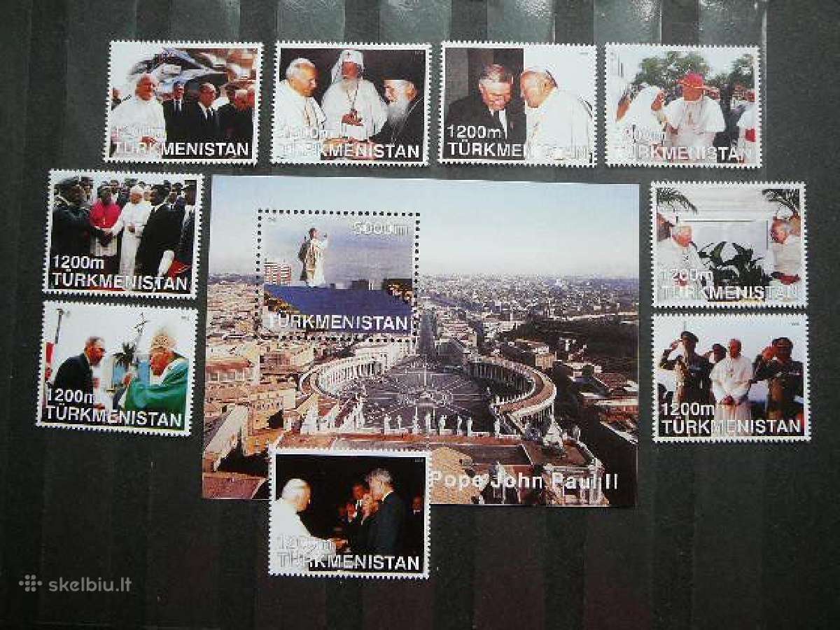 Popiezius J. Paulius II Turkmenija 2002 Mnh tkm6