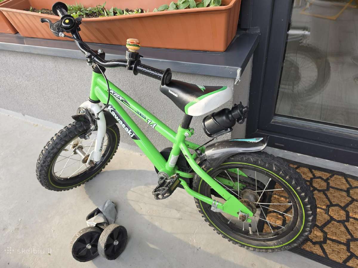 14 colių kawasaki dviratis