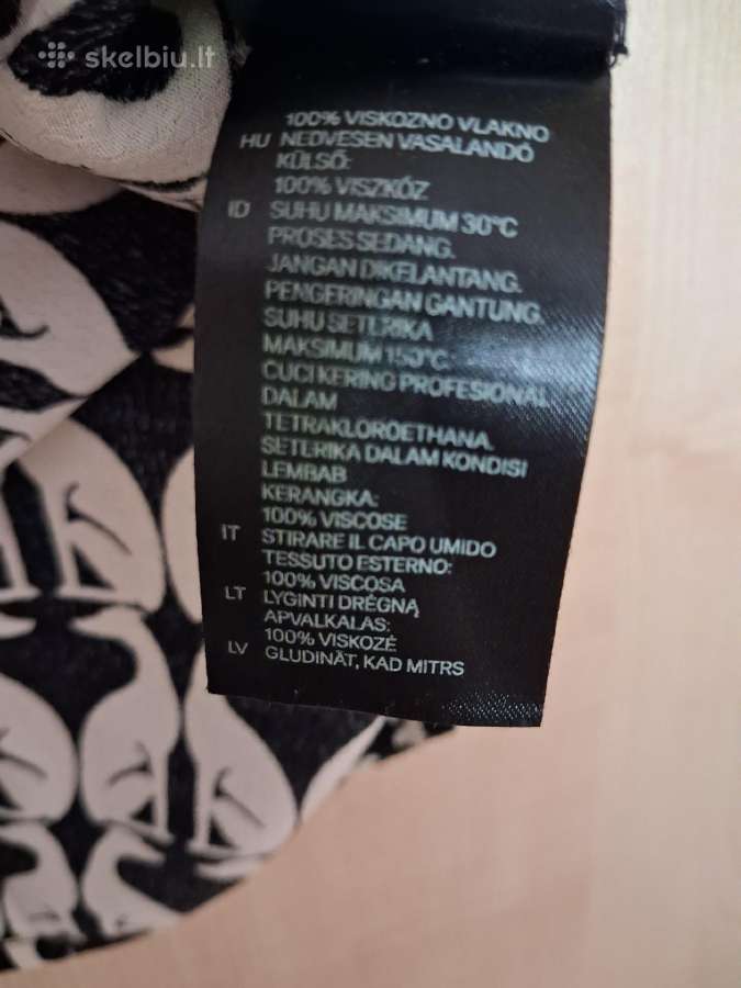 H&m juodai balta palaidinė trumpomis rankovėmis - nuotraukos Nr. 8
