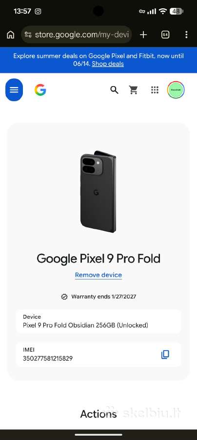 Google pixel 9 Pro Fold - nuotraukos Nr. 12