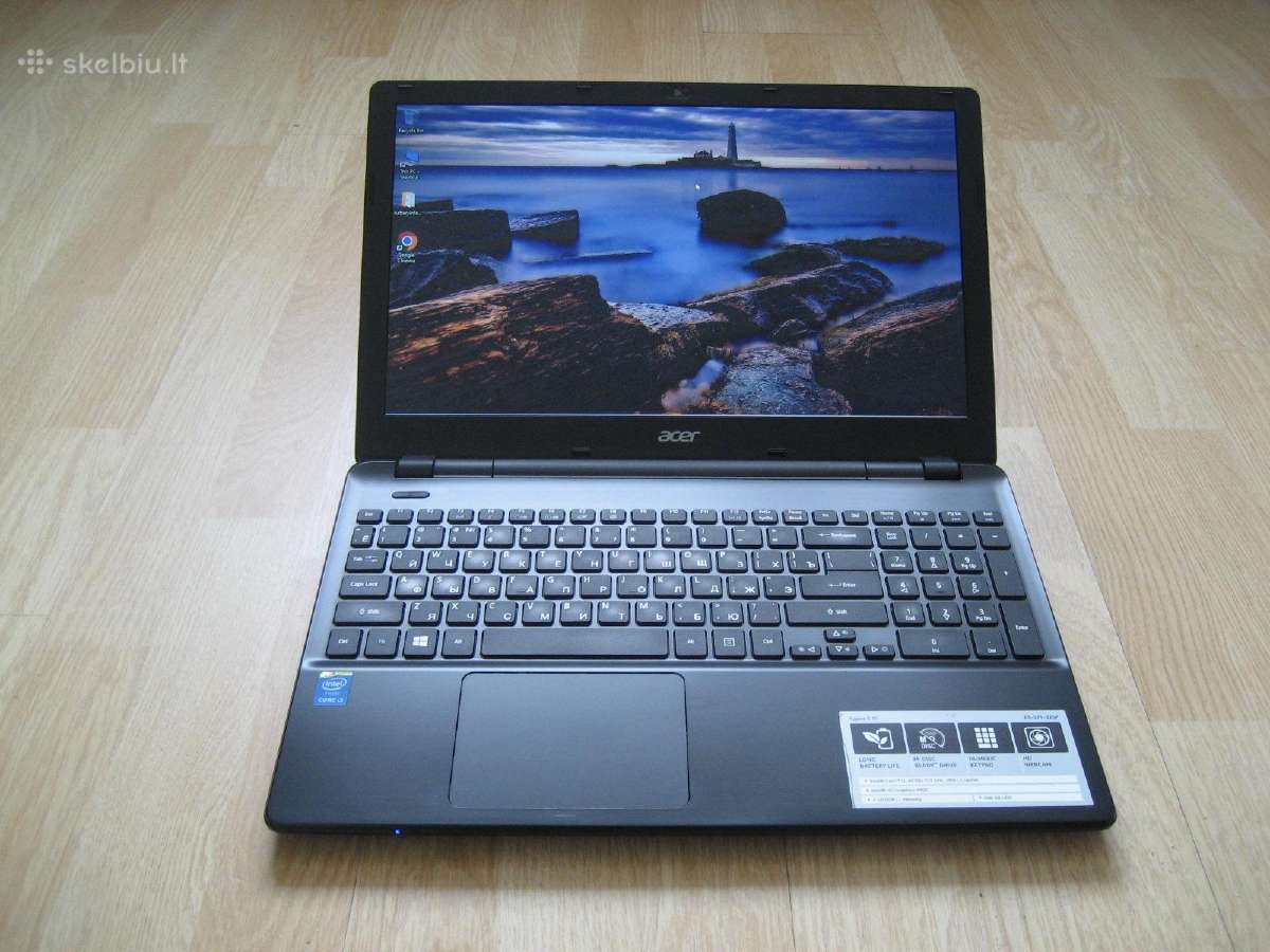 Gražus Acer E5-571 i3/ 128gb/ 8gb/ baterija 3 val. - nuotraukos Nr. 3