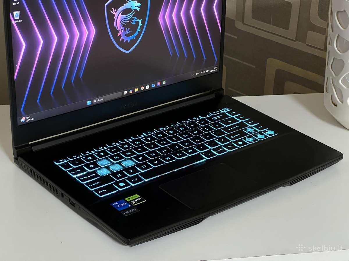 Parduodamas Msi Gf63 su Rtx 4050, I5-12k, 144hz. - nuotraukos Nr. 3