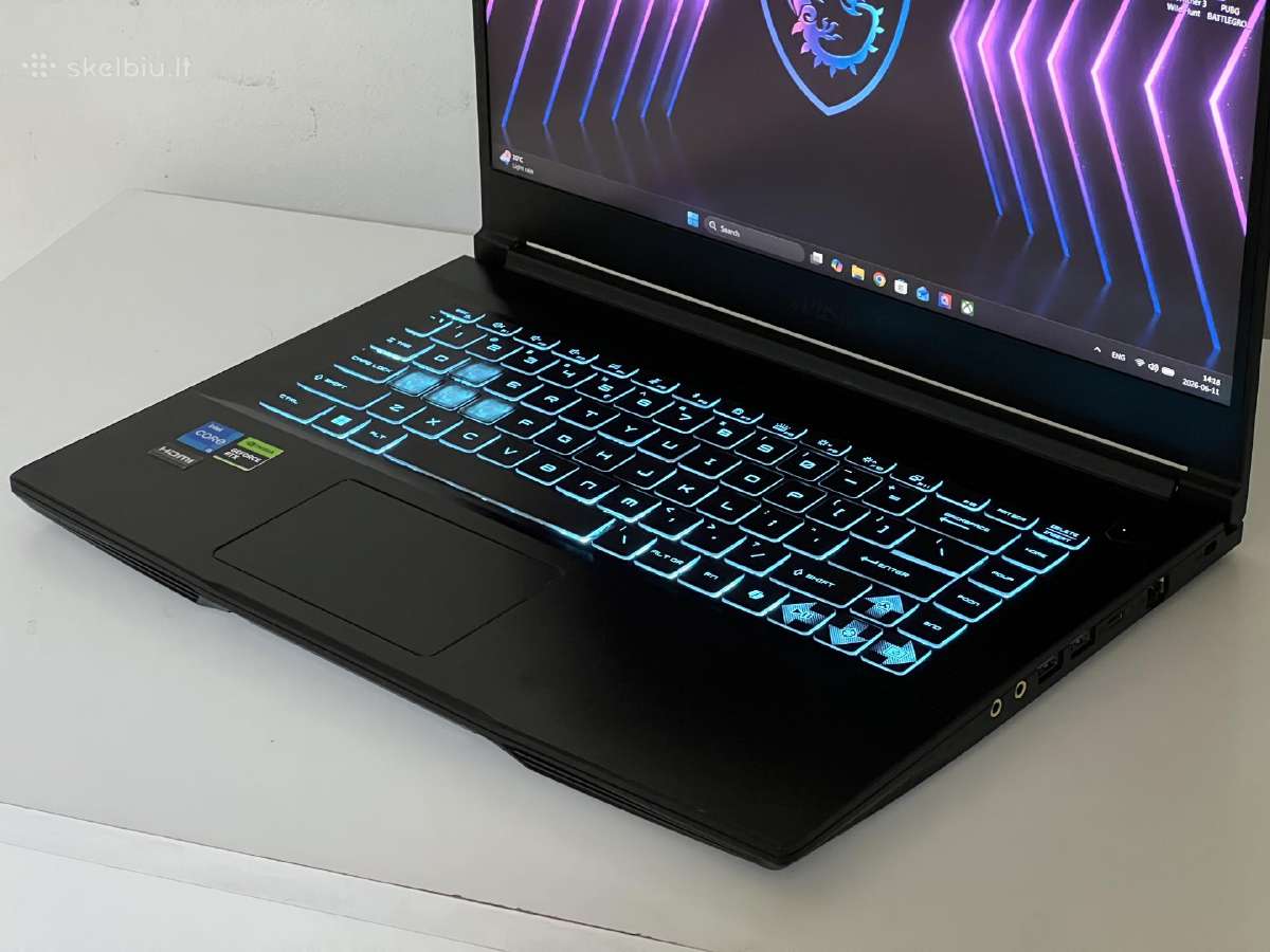Parduodamas Msi Gf63 su Rtx 4050, I5-12k, 144hz. - nuotraukos Nr. 4