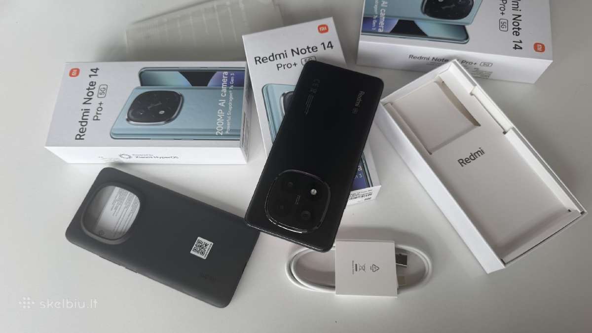 Redmi Note 14 Pro+ 5G Midnight Black 8gb RAM 256gb