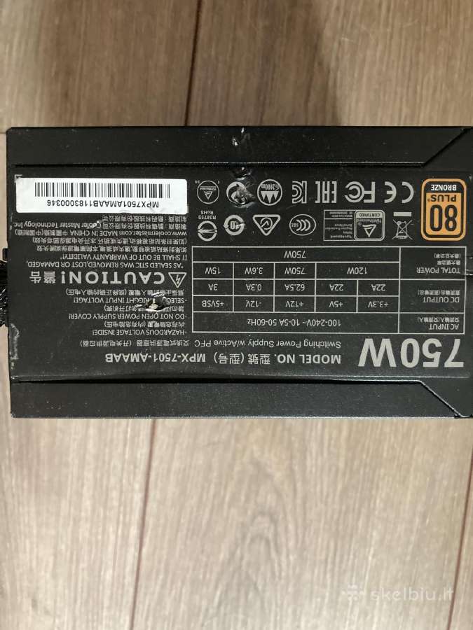Cooler master masterwatt 750w