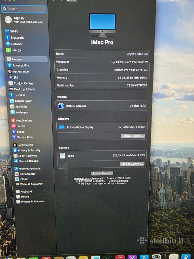 iMac Pro 27 5k Xeon 8-core 64gb 1tb - nuotraukos Nr. 3
