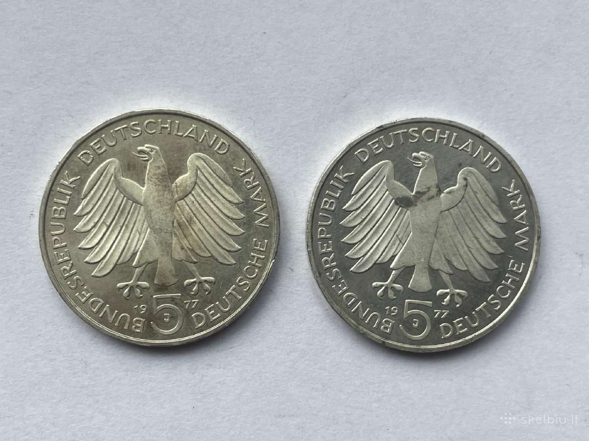 Vokietijos 5 sidabrinės markės - nuotraukos Nr. 10