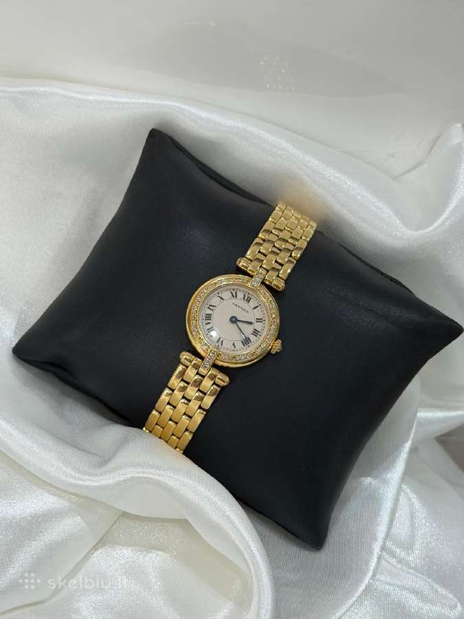 Cartier Panthere laikrodis 18k aukso su deimantais