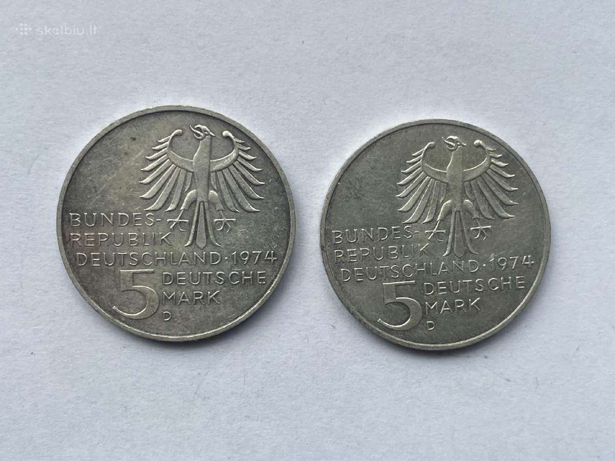 Vokietijos 5 sidabrinės markės - nuotraukos Nr. 12