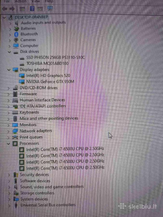 17.3 Fhd Ips i7-6500u SSD+HDD Gtx 950m 2gb 56% - nuotraukos Nr. 5
