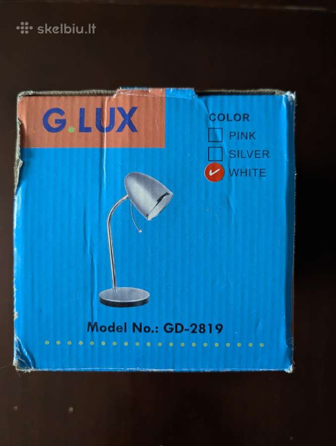 G.lux stalinis sviestuvas / lempa baltas - nuotraukos Nr. 4