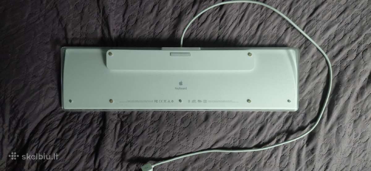 Apple Keyboard A1048 klaviatūra (Ru / En) - nuotraukos Nr. 2