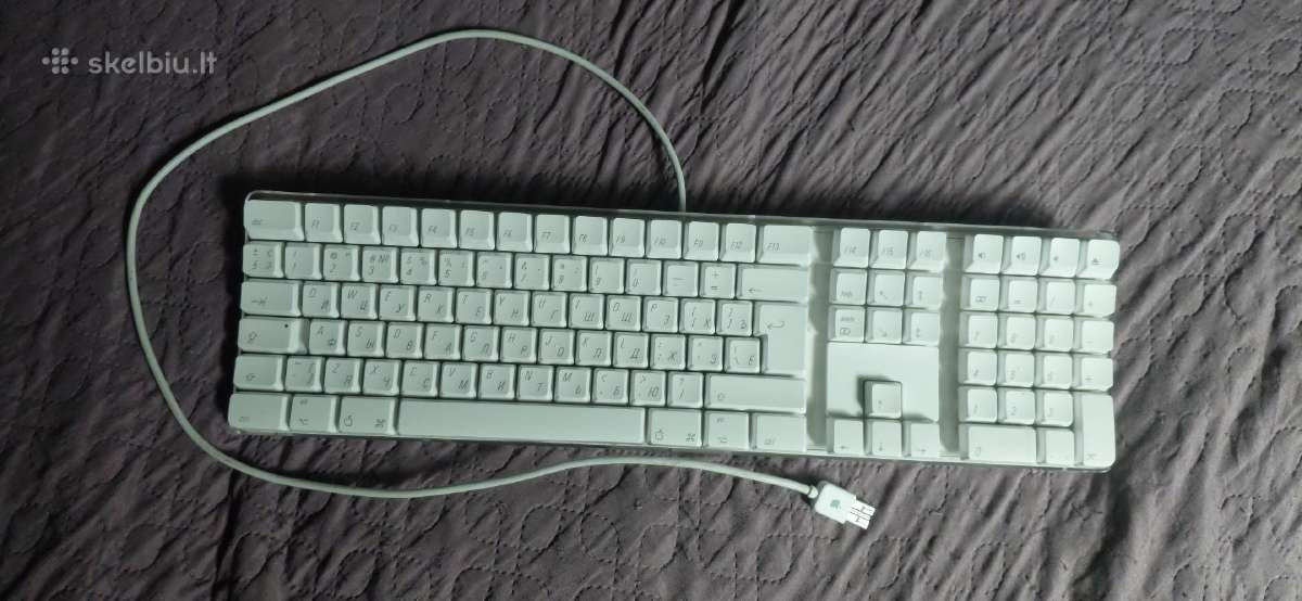 Apple Keyboard A1048 klaviatūra (Ru / En)