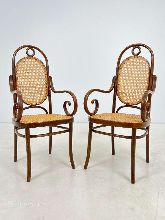 "Fmg" Thonet krėslai 2 vnt. Komplektas - nuotraukos Nr. 3