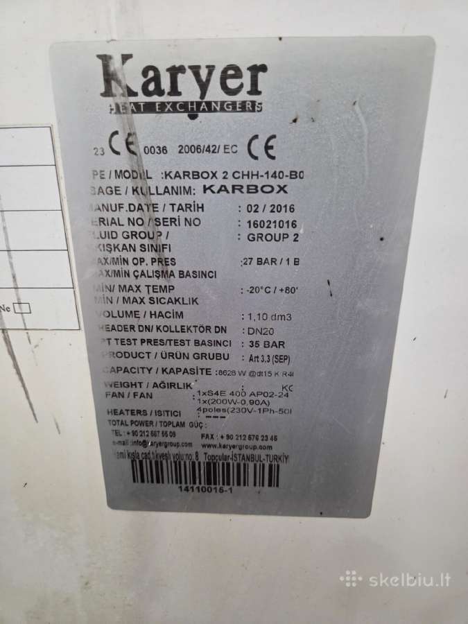Šaldymo įrangos komplektas - nuotraukos Nr. 2
