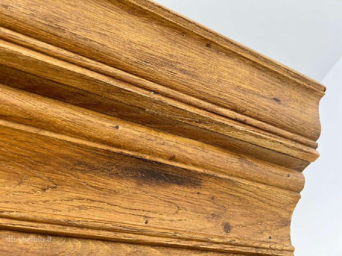 Ąžuolinė dviejų durų ir stalčių spinta - nuotraukos Nr. 12