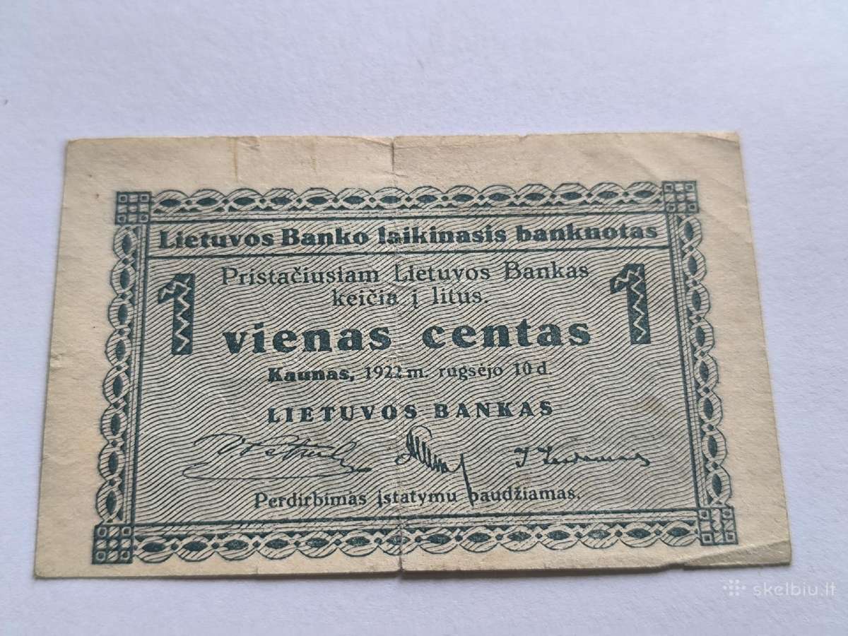 Tarpukario Lietuvos litai ir centai