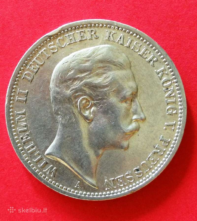 3 markes Prūsija 1910