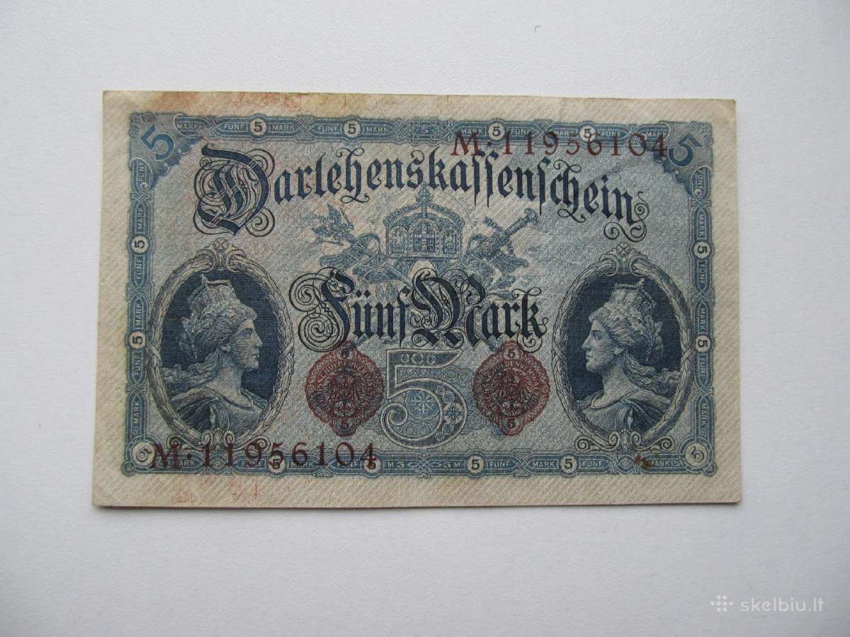 5 markės , Vokietija , 1914