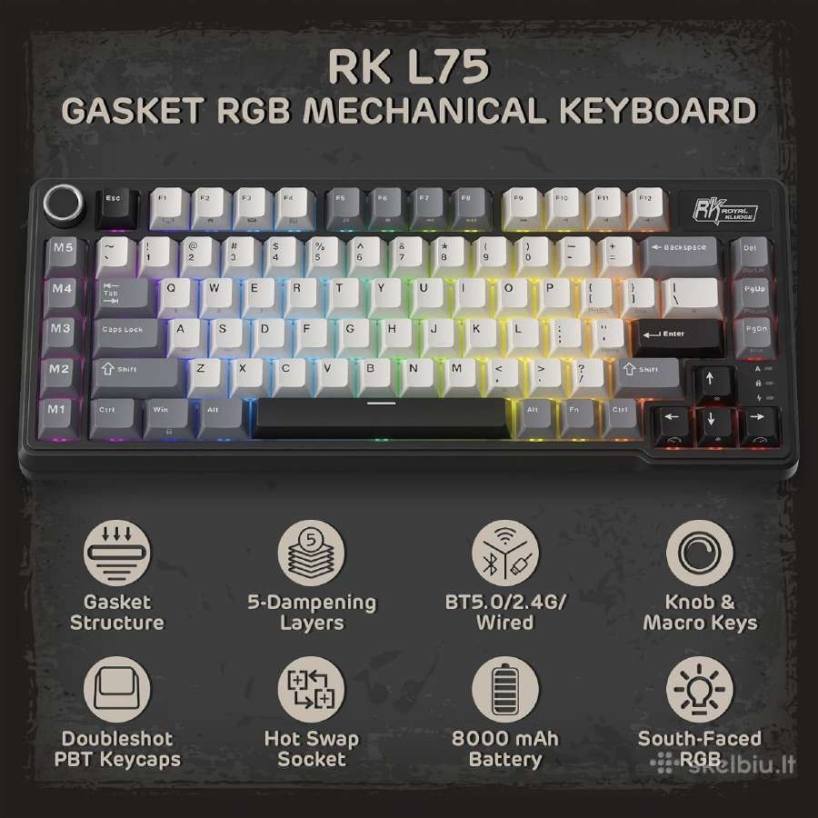 Rk Royal Kludge L75 75% Mechanine Klaviatura