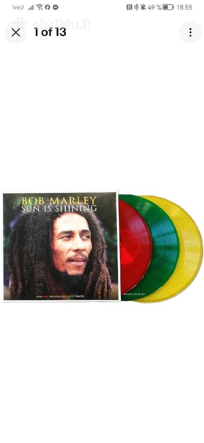 Plokštelė : Bob Marley "Sun Is Shining" - nuotraukos Nr. 3
