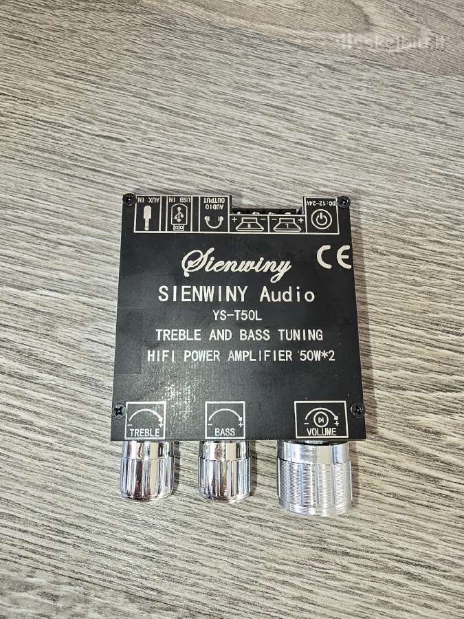 Stereo stiprintuvas su usb, bluetooth moduliu
