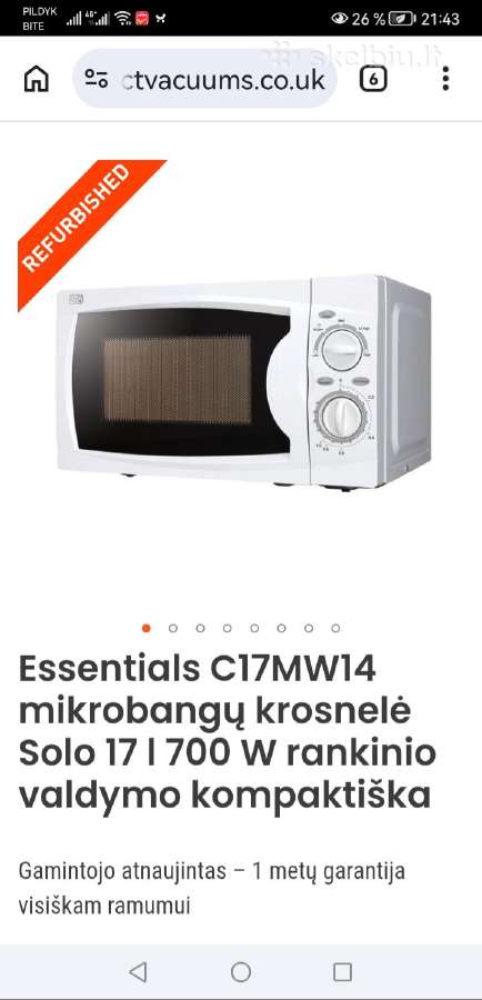Mikrobangu krosnele - nuotraukos Nr. 3