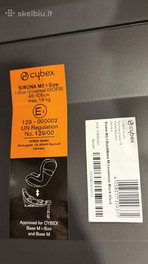 Cybex Sirona M2 i-size autokėdute su baze Baze M - nuotraukos Nr. 10