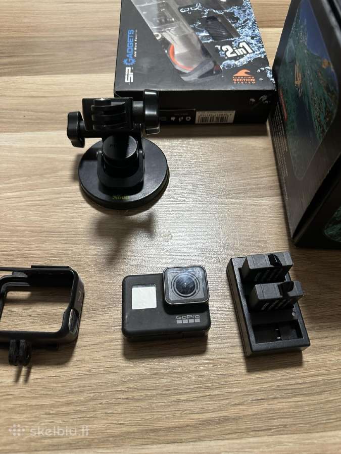 Gopro Hero7 Black veiksmo kamera su priedais