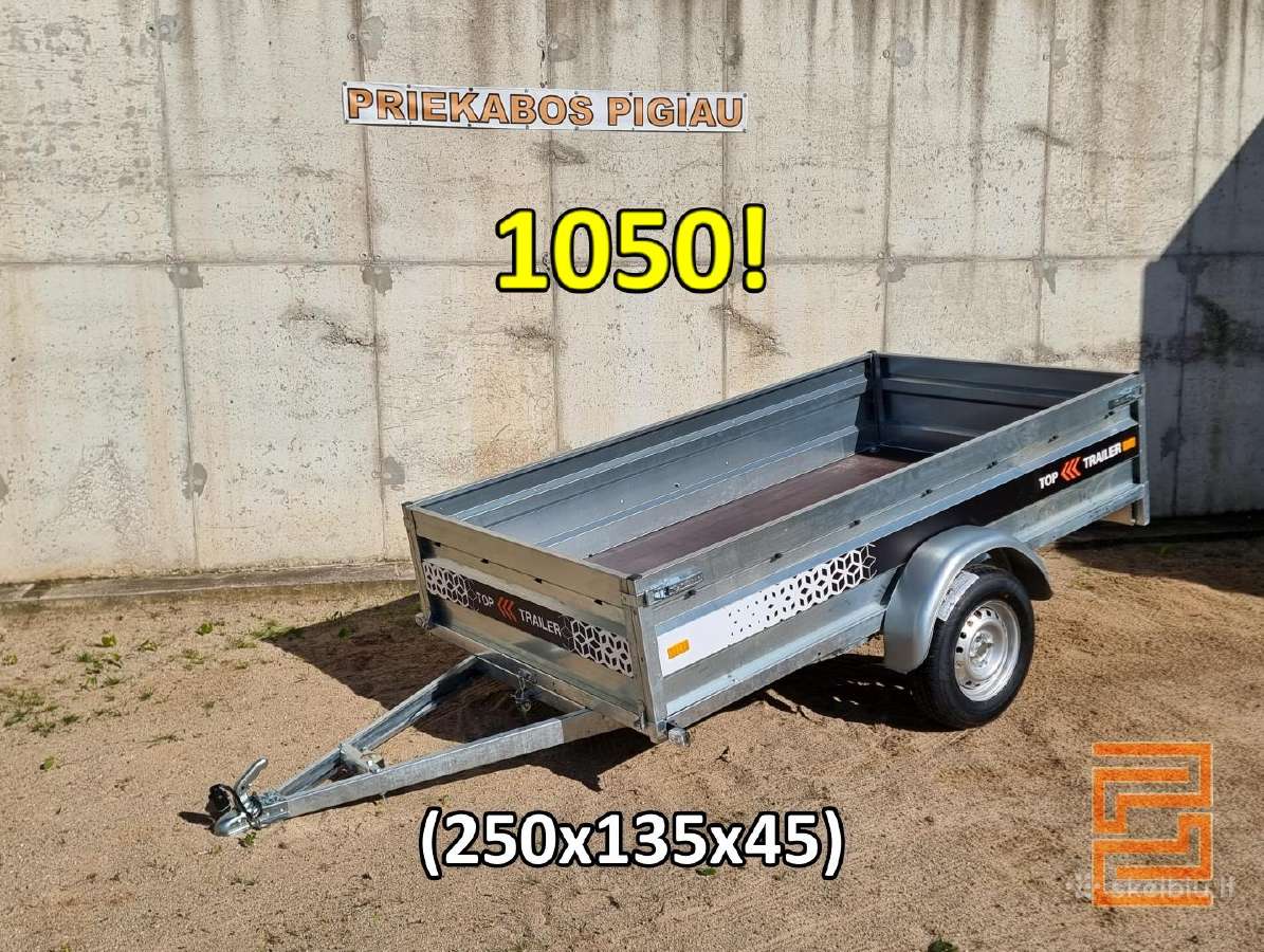 Nauja stipri 2.5x1.35m priekaba