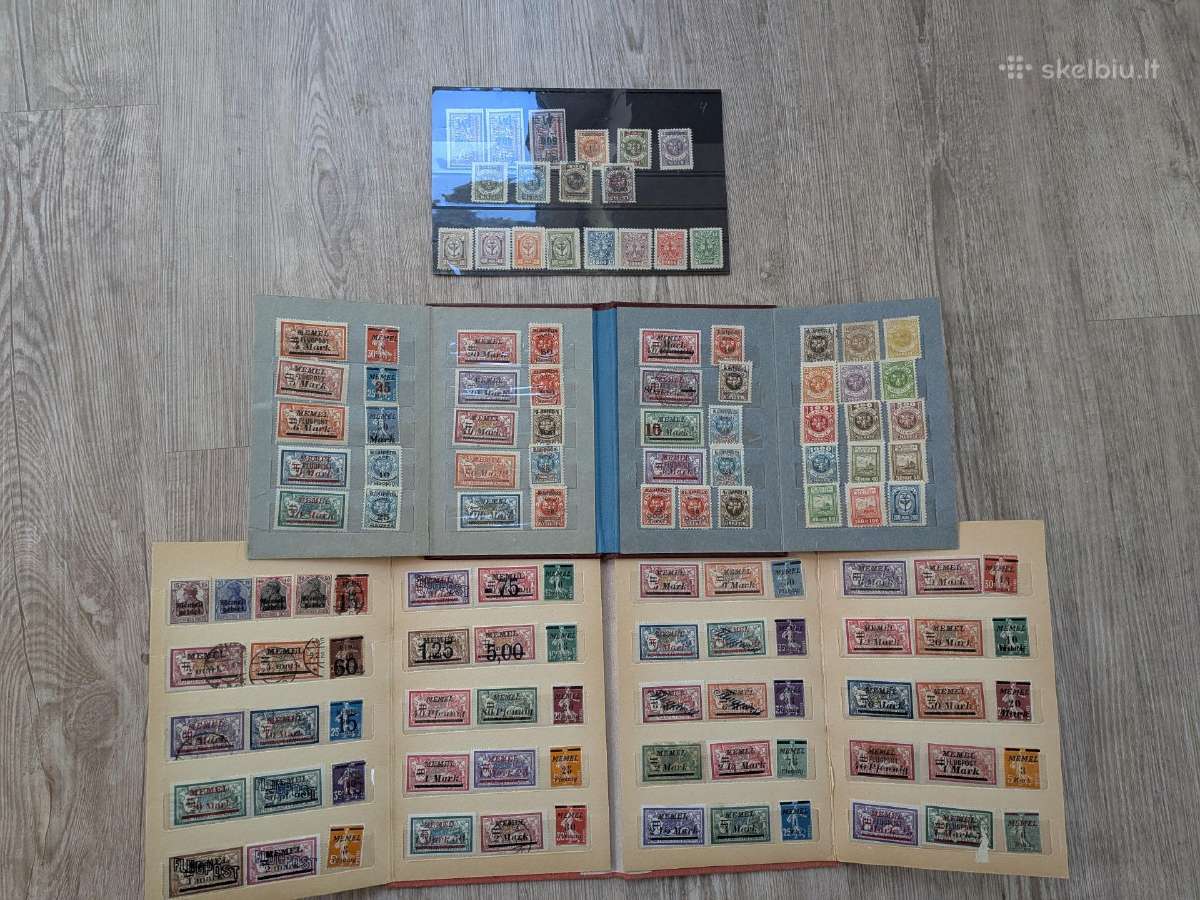Memel pašto ženklų kolekcija didelė kolekcija