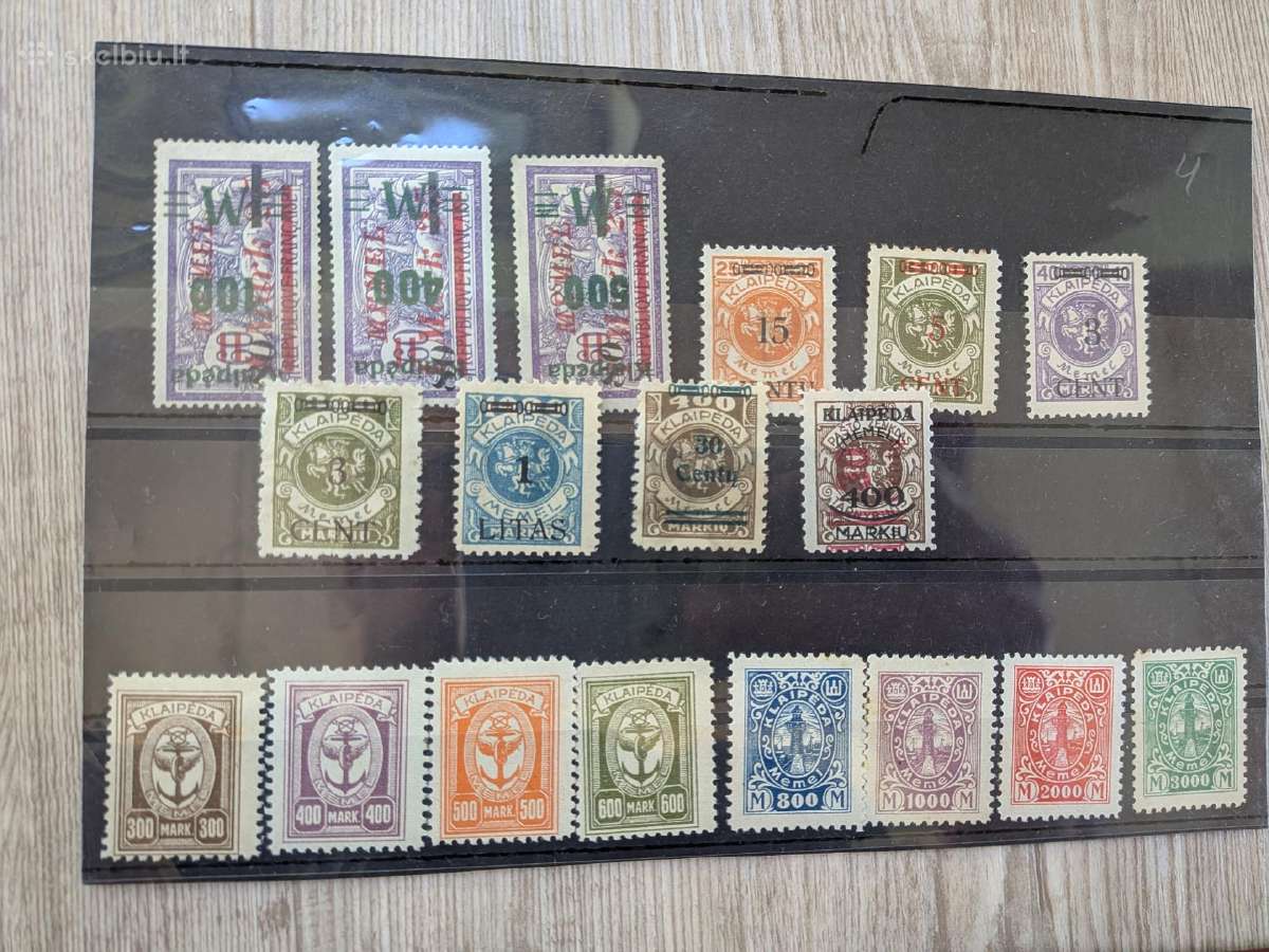 Memel pašto ženklų kolekcija didelė kolekcija - nuotraukos Nr. 2