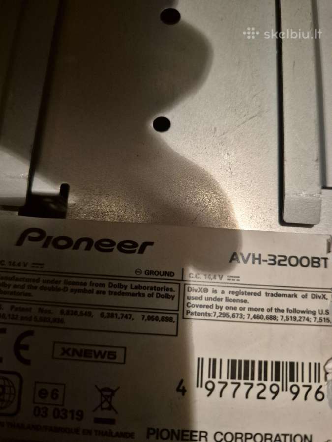 Pioneer su bt-audio usb aux dvd android iPhone - nuotraukos Nr. 3
