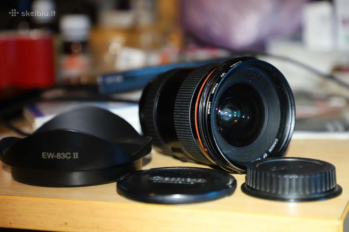 Canon 17-35 mm f2.8l Usm plačiakampis objektyvas