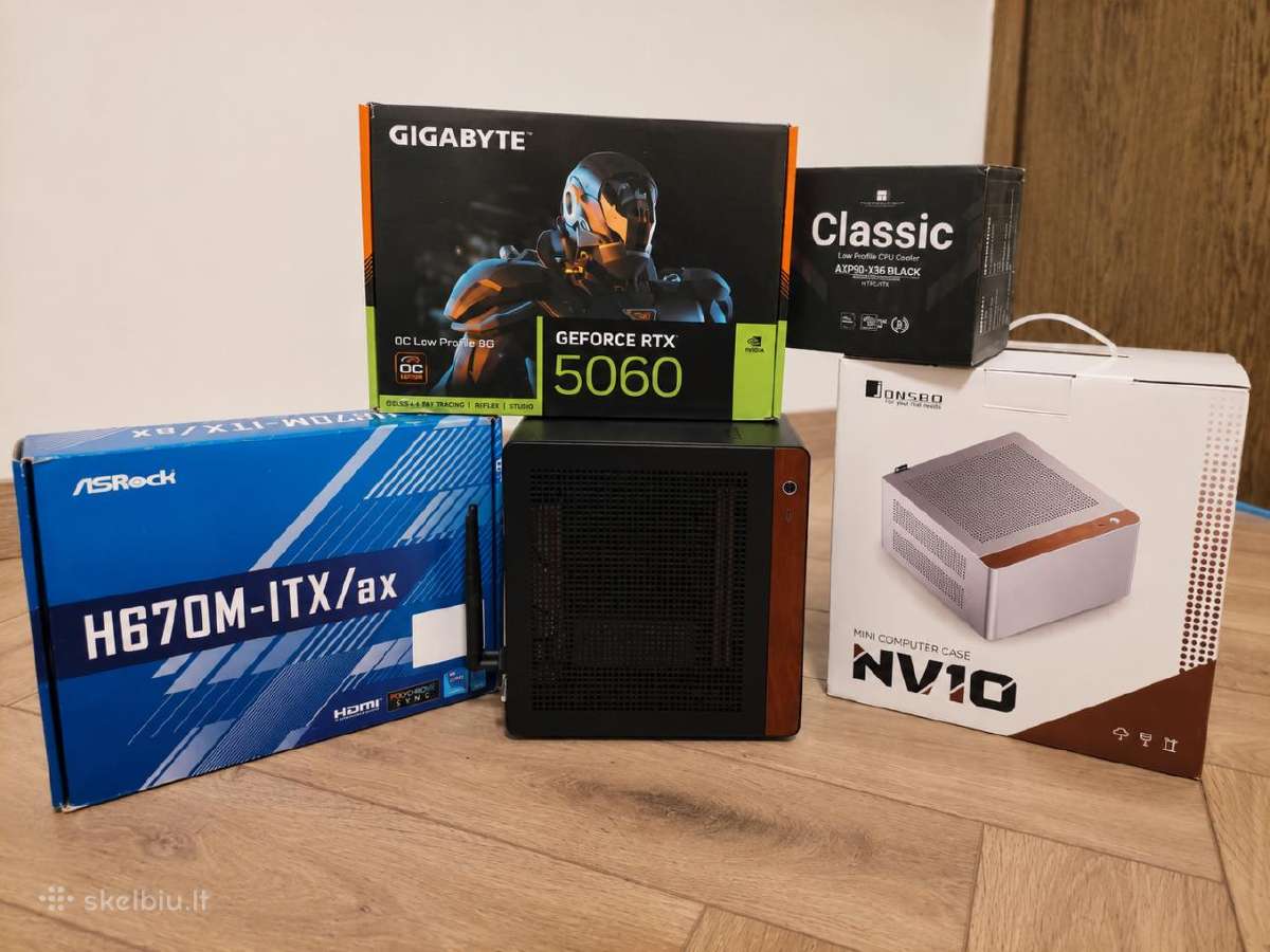 Galingas Mini-itx Gaming Pc su Rtx 5060
