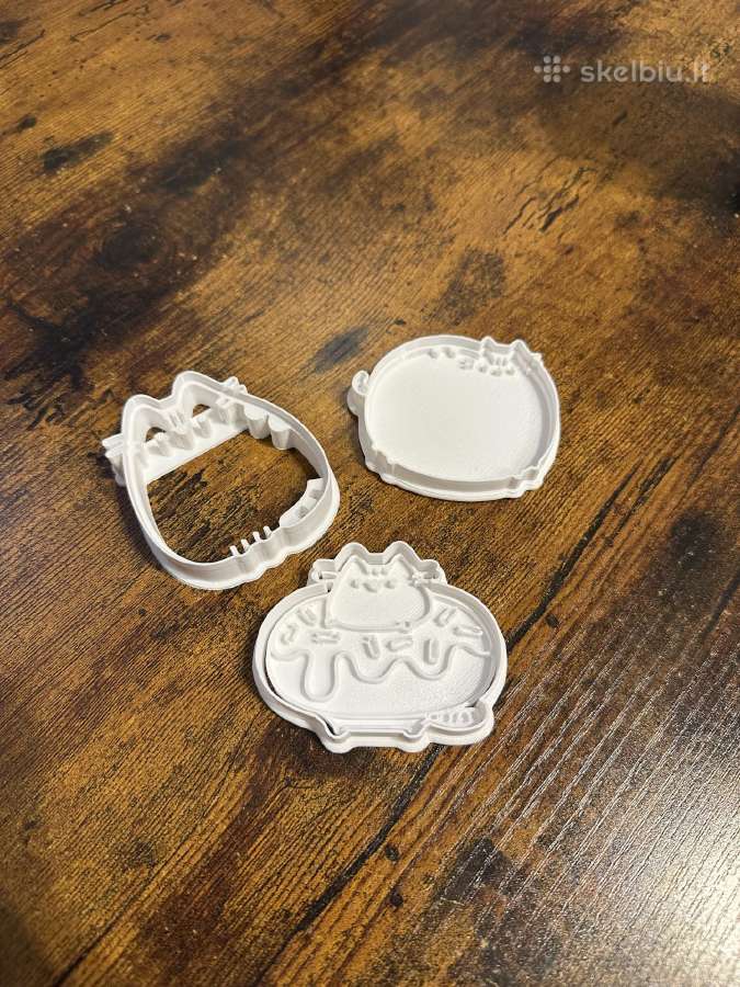 Pusheen katės sausainių formelės