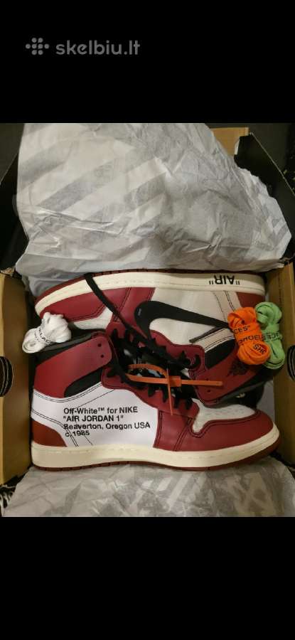 Nike Air Jordan 1 x Off-white Chicago originalūs