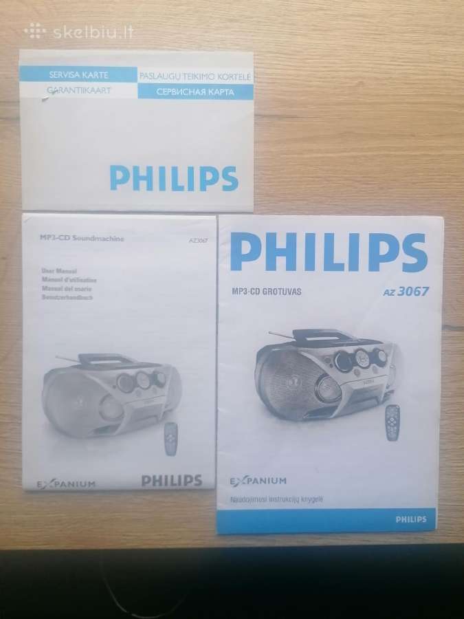 Radijo imtuvas Philips Mp3-CD