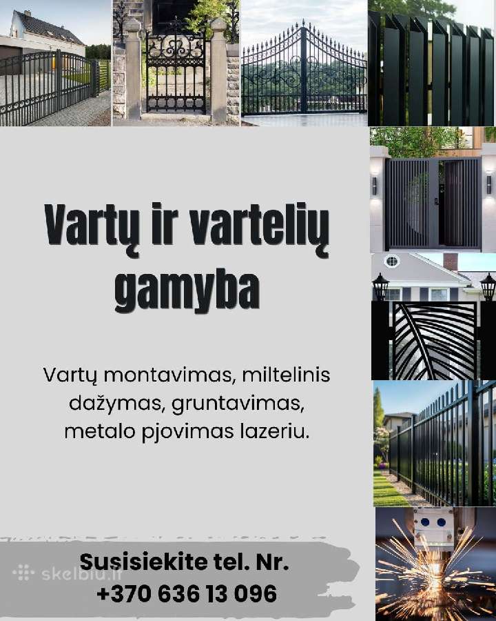 Metaliniai vartai ir varteliai 