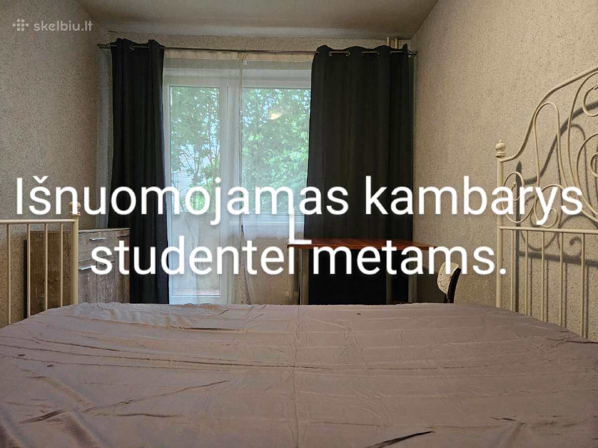 Kambario nuoma Šilainiuose metams (studentei)