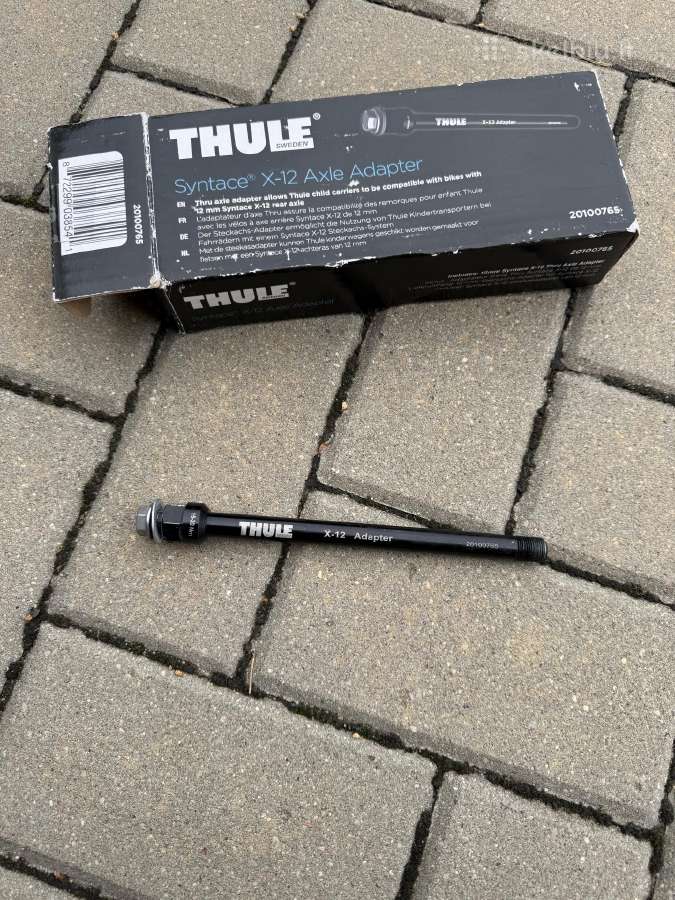 Thule thru axle. Ašis vežimėliui