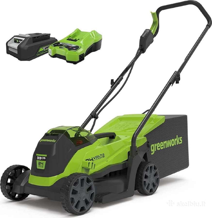 Akumuliatorinė vejapjovė Greenworks Gd24lm33k4